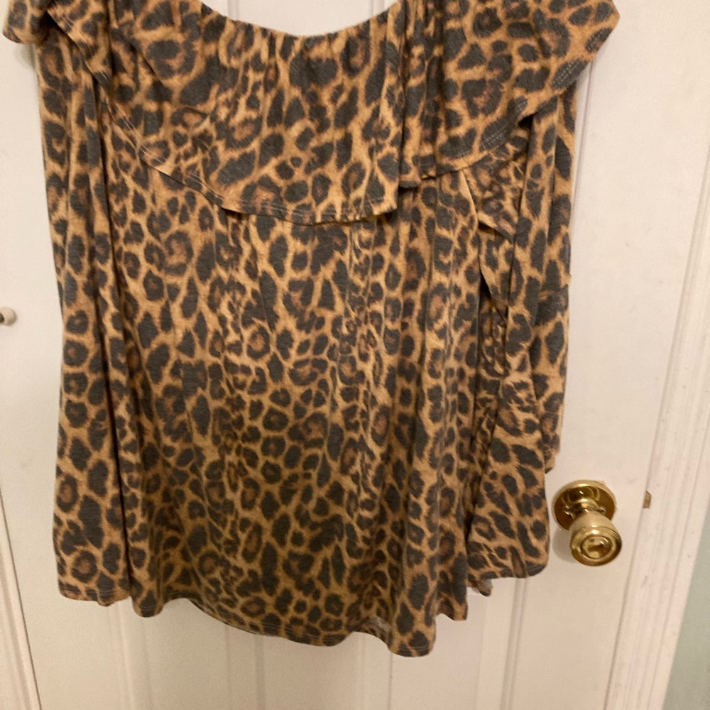 Lucky and Blessed off shoulder top